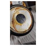 Assorted Kitchenware Items Including Mirro and Revere Ware Pots, T-fal Pan, Rubbermaid Ice Cube Tray, and Decorative Canister