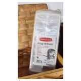 Assorted Kitchenware Items Including Mirro and Revere Ware Pots, T-fal Pan, Rubbermaid Ice Cube Tray, and Decorative Canister