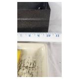 Metal Toolbox with Electrical Tools and Connectors