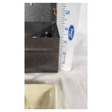 Metal Toolbox with Electrical Tools and Connectors