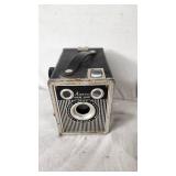 Ansco Shur Shot Camera, Kodak Tele-Instamatic 608 Camera, and Vivitar PN2011 Camera with Flip Flash II and Scotch Audio Cassettes