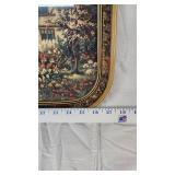 Framed Cottage Scene Artwork