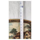 Framed Cottage Scene Artwork