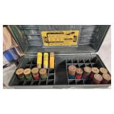 Shotgun Ammunition and Accessories Lot including Choke Tubes, MTM Case-Gard Boxes, and Various Shells