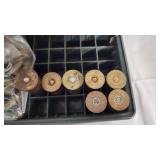 Shotgun Ammunition and Accessories Lot including Choke Tubes, MTM Case-Gard Boxes, and Various Shells