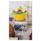 Vintage Toys including Duck Feeding Bank, Crayons, and Miscellaneous Toys