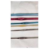 Crochet Thread and Hooks Set including Various Colors and Sizes, Crochet Hooks with Size Details