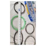 Embroidery and Sewing Supplies Set including Floss Organizer Box, Assorted Needles, Hoops, and Threads