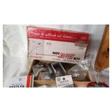 Sewing Supplies including Wooden Sewing Box, Needle Sets, Patterns, and Accessories