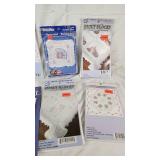 Fairway Needlecraft Quilt Blocks and Bucilla Special Edition Stamped Pillow