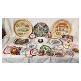 Souvenir Plates and Doilies Collection