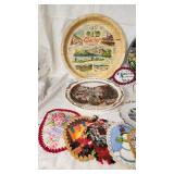 Souvenir Plates and Doilies Collection