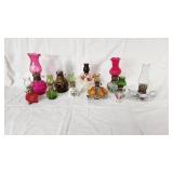 Lot of Vintage Decorative Mini Oil Lamps