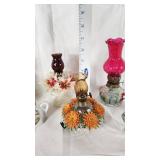 Lot of Vintage Decorative Mini Oil Lamps
