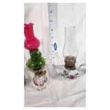 Lot of Vintage Decorative Mini Oil Lamps