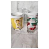 Assorted Kitchenware and Drinkware Including Furio Bowls, Curious George Glass, and More