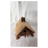 Bird Feeders and Birdhouse Lot including Hummingbird Feeder and Ceramic Feeder