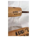 Plastic Pink Poodle, Wooden Shoe Stretchers, and Metal Shoe Stretchers