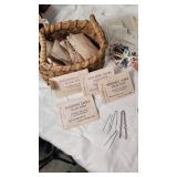 Vintage Postcards, Stamps, and Hairpins