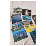 Vintage Postcards, Stamps, and Hairpins