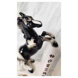 Ceramic Horse and Wooden Bowling Pin Bookends