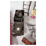 Vintage Toy and Model Train Accessories including Track, Ladders, and Vehicles