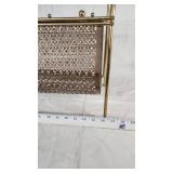 Vintage Brass Magazine Rack with Handle