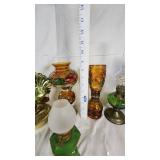 Assorted Vintage Oil Lamps Collection - Tallest is 11.5"