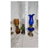 Assorted Vintage Oil Lamps Collection - Tallest is 11.5"