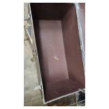 Vintage Trunk with Metal Hardware and Leather Handles