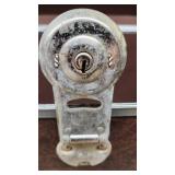 Vintage Trunk with Metal Hardware and Leather Handles