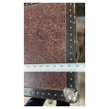 Vintage Trunk with Metal Hardware and Leather Handles