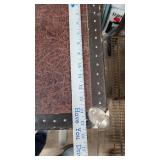 Vintage Trunk with Metal Hardware and Leather Handles