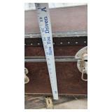 Vintage Trunk with Metal Hardware and Leather Handles