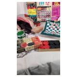 Vintage Board Games and Puzzles including Milton Bradley Password, Connect Four, and Big Bird Puzzle