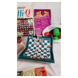 Vintage Board Games and Puzzles including Milton Bradley Password, Connect Four, and Big Bird Puzzle