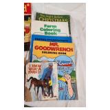 Collection of Vintage Coloring and Activity Books, Including Disney and Sesame Street