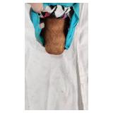 Handmade Cloth Doll with Colorful Dress and Beaded Necklace