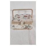 Floral Sewing Box with Supplies