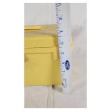 Vintage Sears Yellow Sewing Box with Supplies