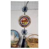 Decorative Wall Hanging, Plate, Basket, and Plaque Assortment
