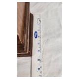 Wooden Desktop Organizer with Roll-Top and Drawers - About 14" Wide