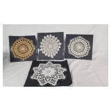 Crocheted Doilies Set of 4