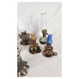 Vintage Small Oil Lamps and Lanterns Collection
