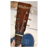 Holiday Acoustic Guitar (Cracked back) with Accessories and Case