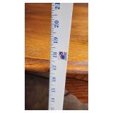 Three Wooden Tables Including Oval Coffee Table and Magazine Rack Table