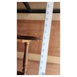 Three Wooden Tables Including Oval Coffee Table and Magazine Rack Table