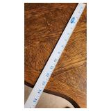 Three Wooden Tables Including Oval Coffee Table and Magazine Rack Table