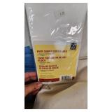 Vintage Household Items including Scale, Shower Curtain Liner, and Wall Hooks