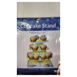 Kitchen and Baking Accessories Lot including Cupcake Stands, Cutting Boards, and Apple-Themed Towels